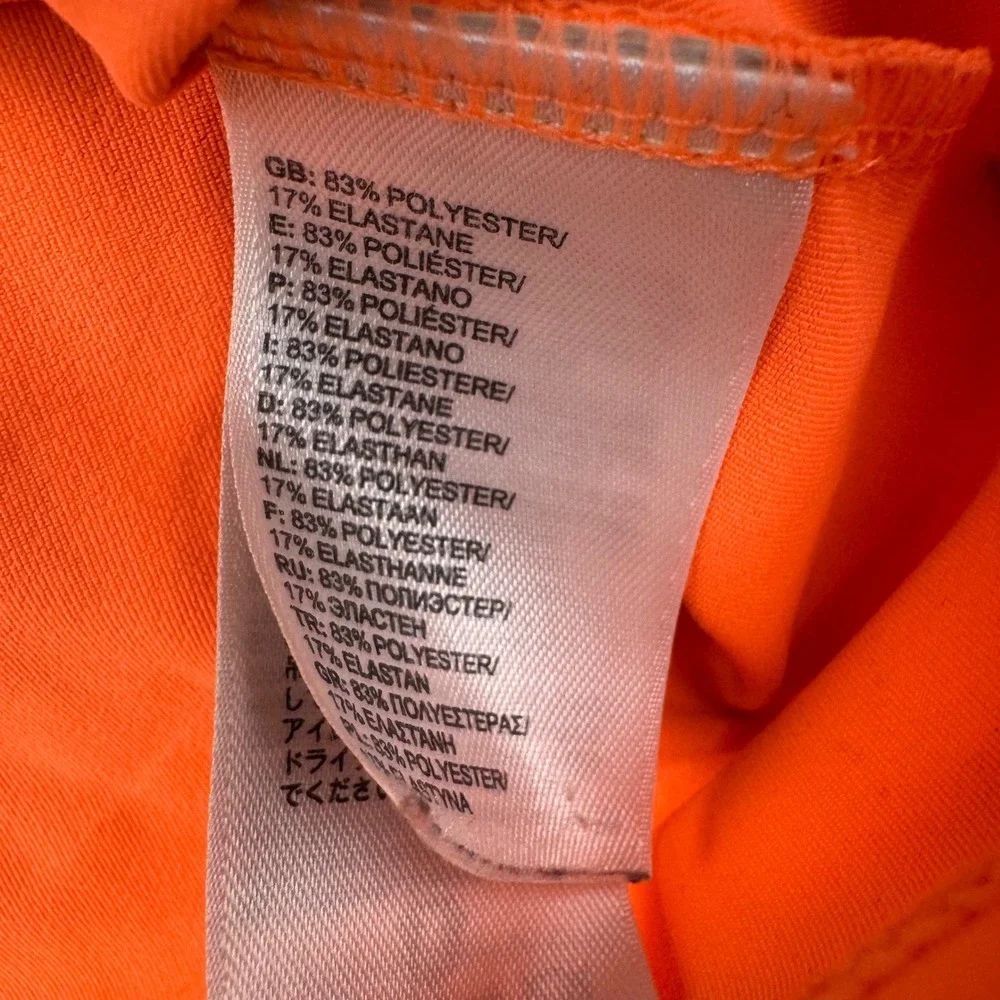 The North Face Womens T Shirt Medium‎ M Orange Purple Logo Short Sleeve Top - Picture 6 of 7